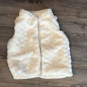 Epic Threads Ivory Faux Fur Vest